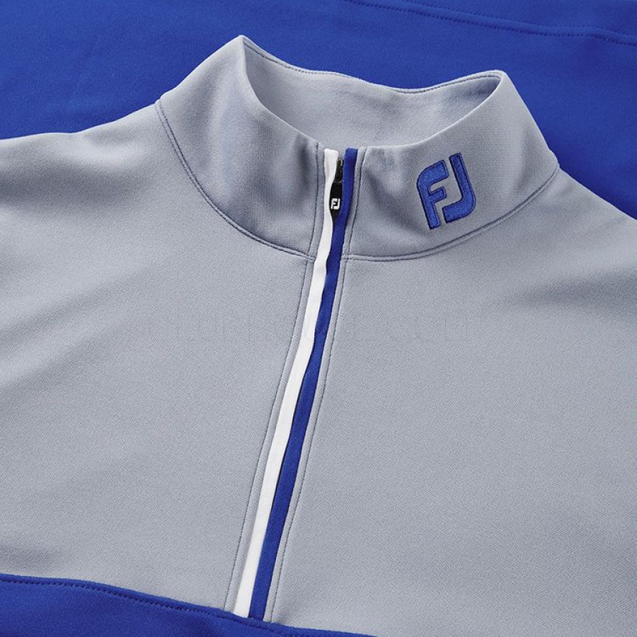 Golf Sweaters * Footjoy Colour Blocked Chill-Out 1/2 Zip Golf Pullover