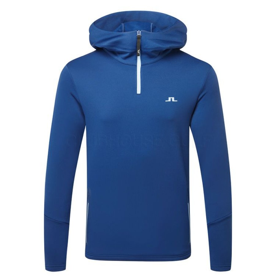 Golf Sweaters * Jlindeberg J.Lindeberg Aerial 1/4 Zip Golf Hoodie