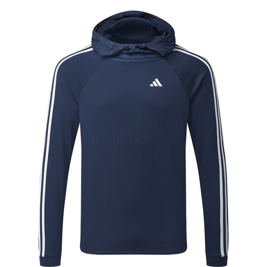 Golf Sweaters * Adidas 3 Stripe Cold.Rdy Golf Hoodie