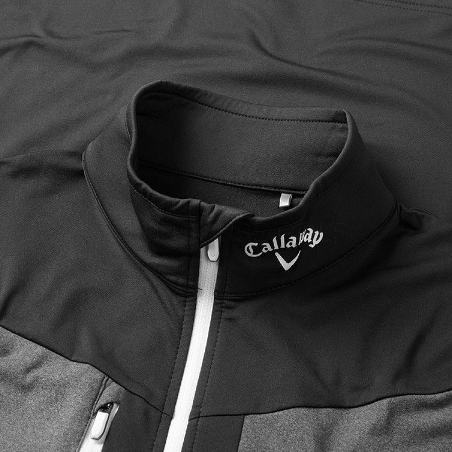 Golf Sweaters * Callaway Aquapel Mixed Media 1/2 Zip Golf Sweater