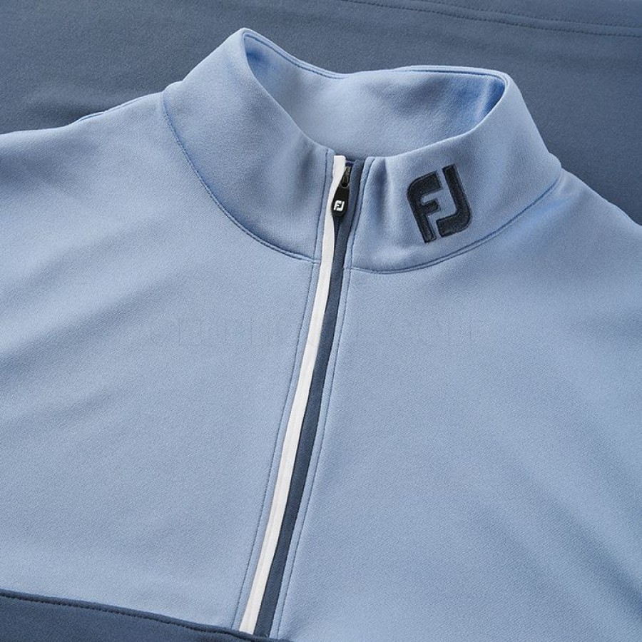 Golf Sweaters * Footjoy Colour Blocked Chill-Out 1/2 Zip Golf Pullover